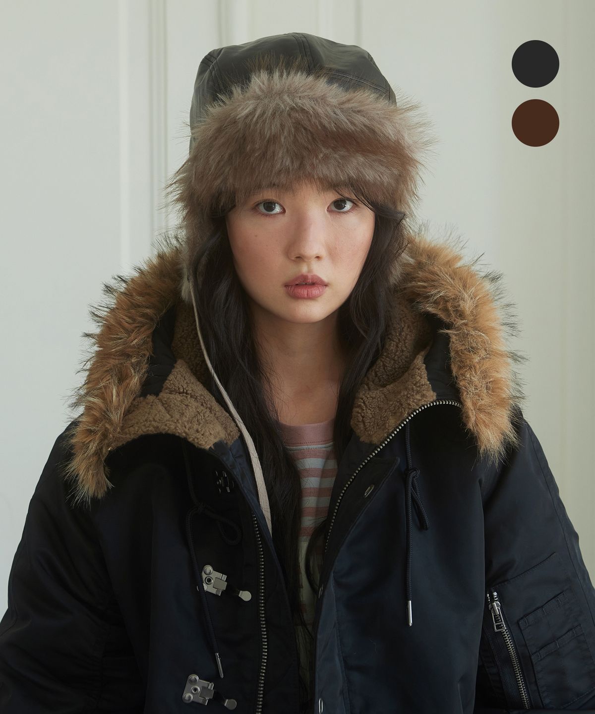 데프가먼츠(DEFGARMENTS) FLIGHT EARMUFF CAP [2COLOR]