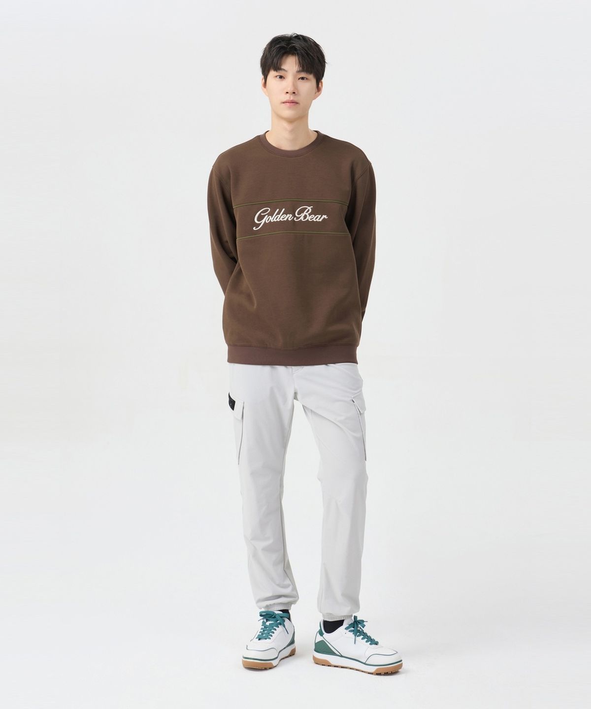 골든베어(GOLDEN BEAR) (남성) Essential Cargo Jogger Pants G4PAW26001GYX