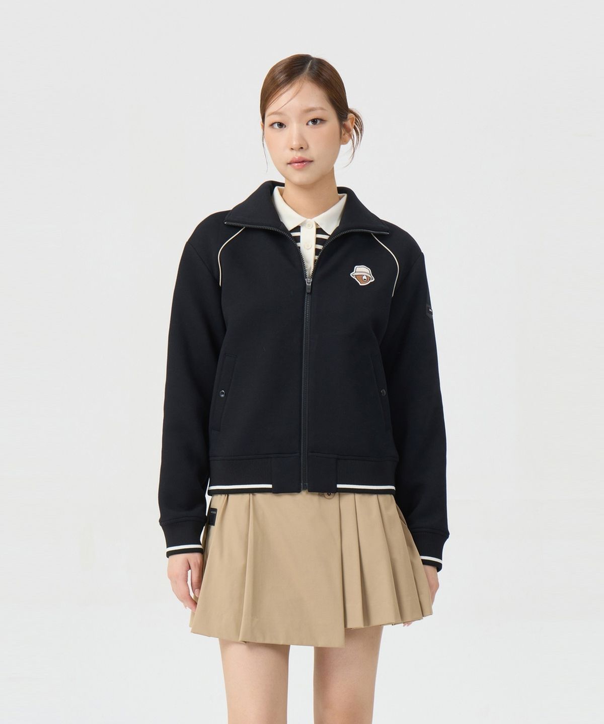 골든베어(GOLDEN BEAR) (여성) Jersey Graphic Jumper G5UAW26002BKX