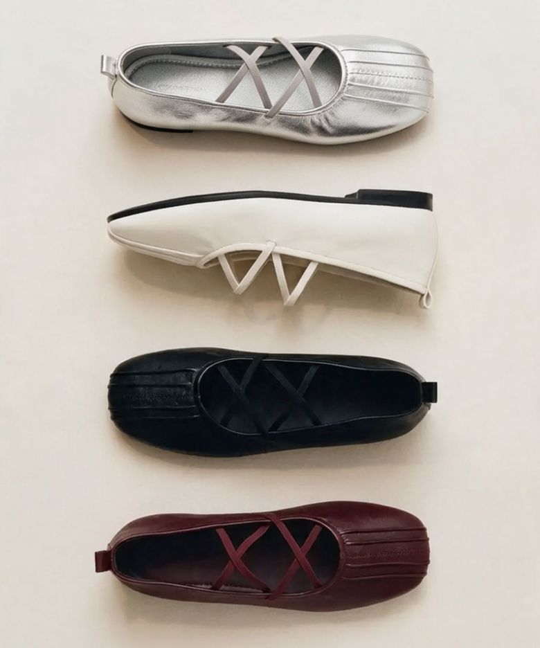 Multistrap pleats ballet flats 멀티 스트랩 플랫 슈즈 2cm -WA9001 (4color)