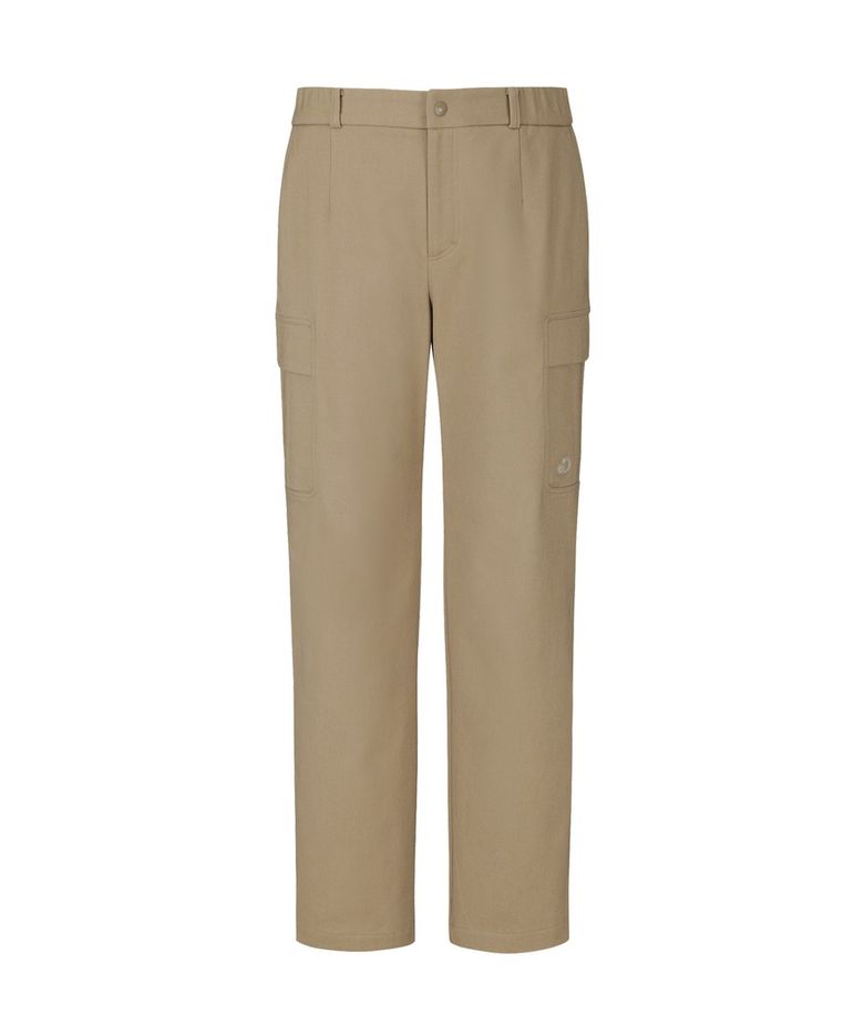 남성 기모 테이퍼드 카고팬츠 (BEIGE)