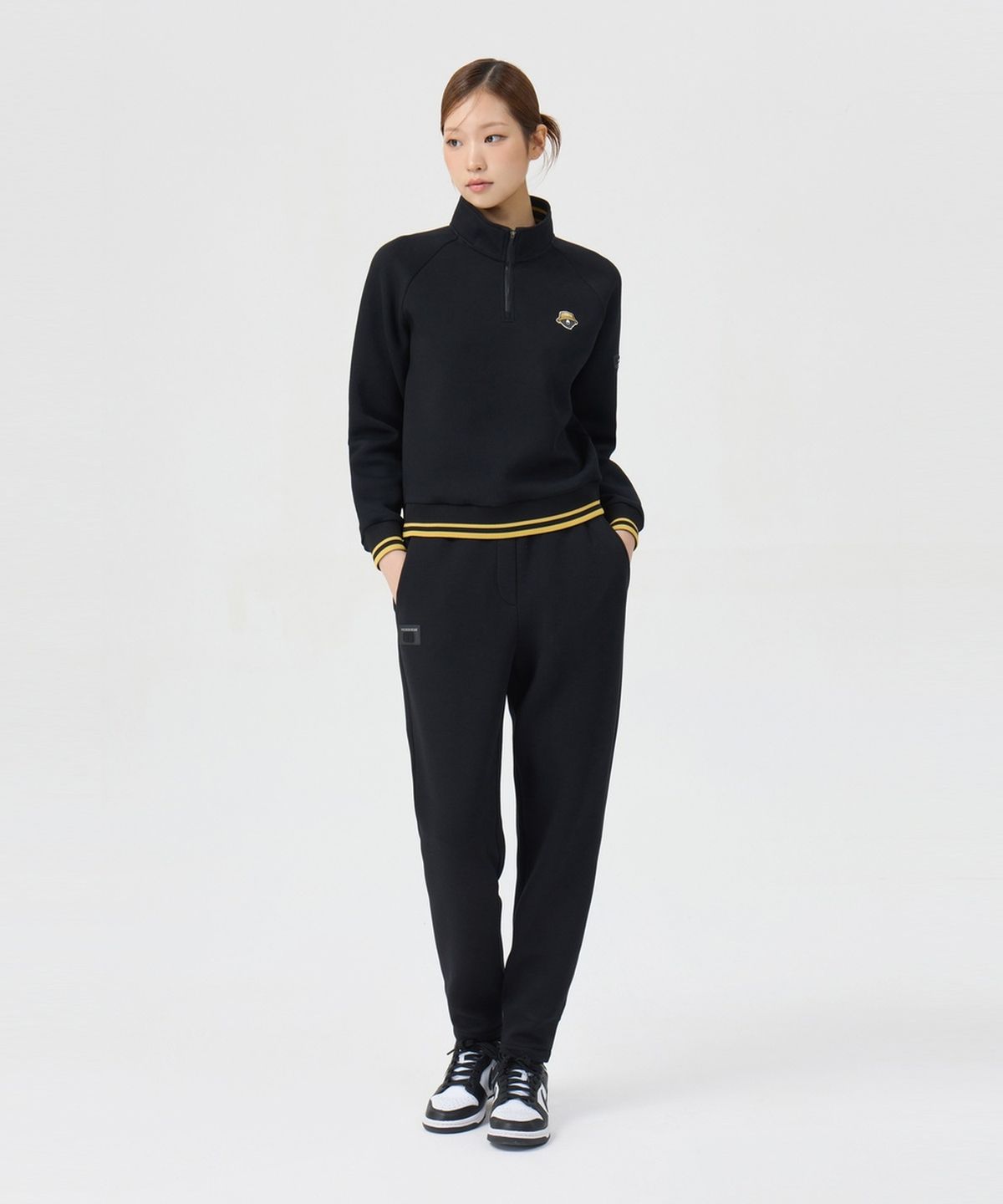 골든베어(GOLDEN BEAR) (여성) Double-Faced Rib Jogger Pants (SET UP) G5PAW26005BKX