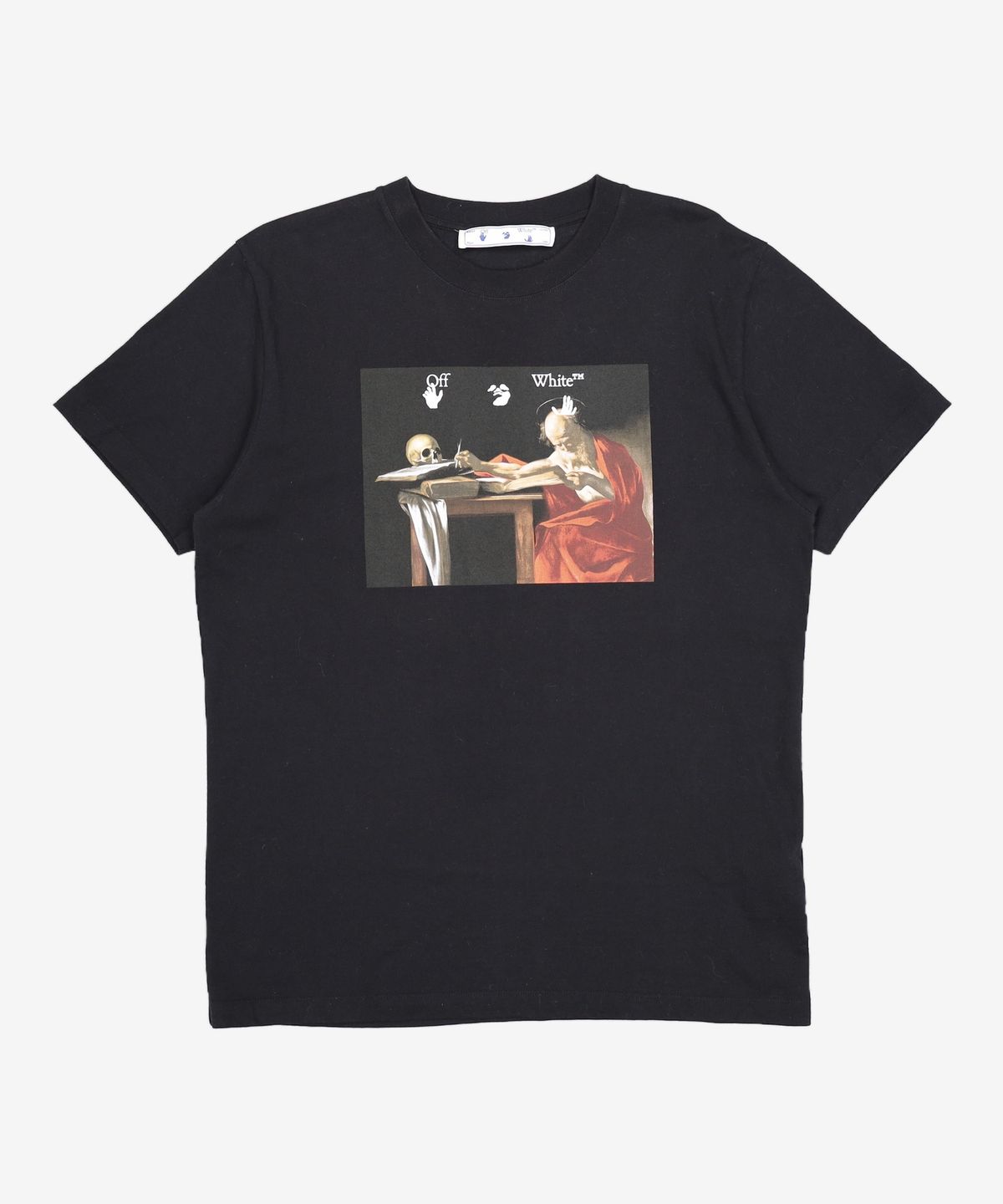 오프화이트(OFF-WHITE) 카라바조 S/S 티셔츠 반팔 (블랙) L