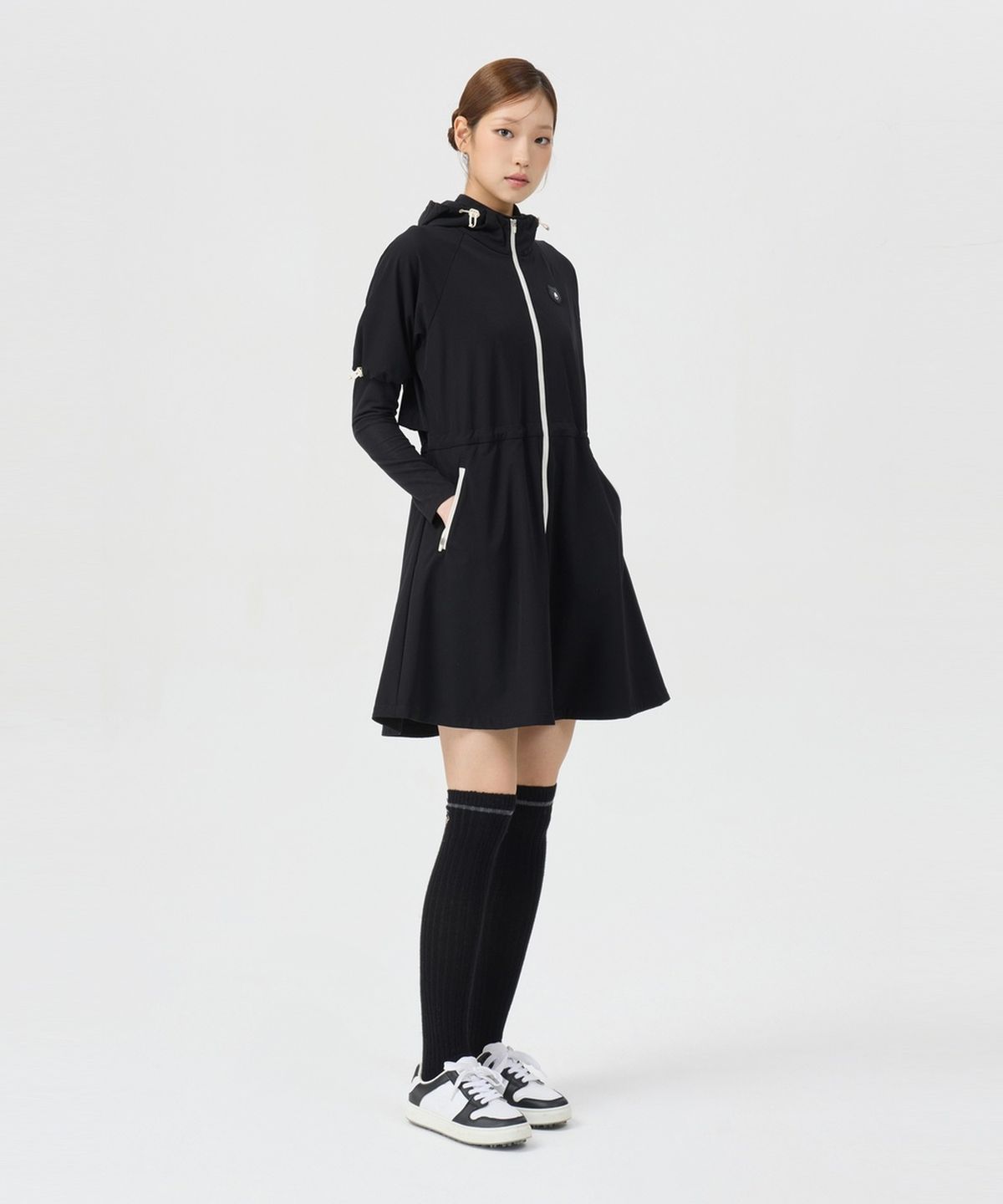 골든베어(GOLDEN BEAR) (여성) Hoody Full-Open One-piece G5UAW26001BKX