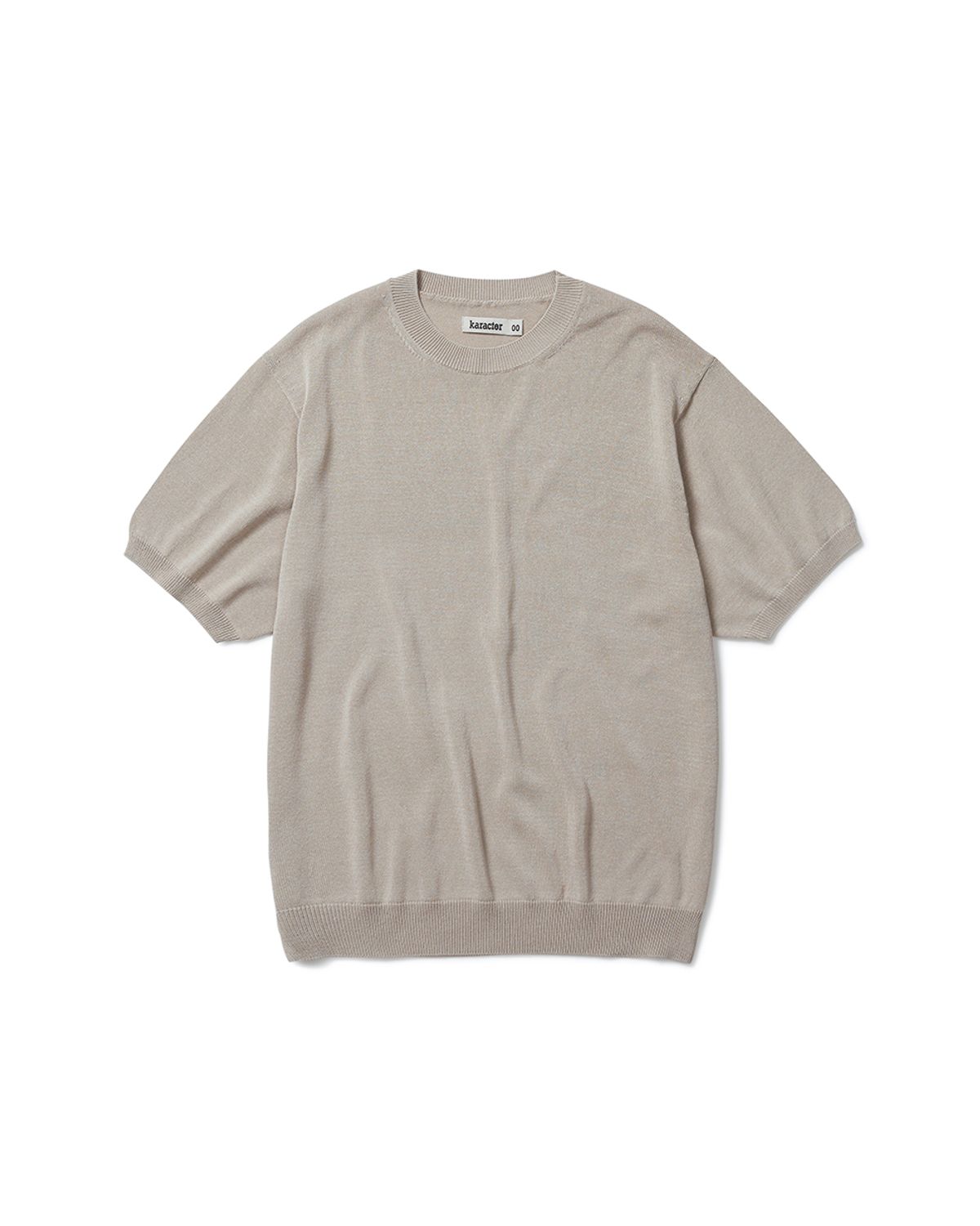 카락터(KARACTOR) Totem short sleeve knit / Ecru