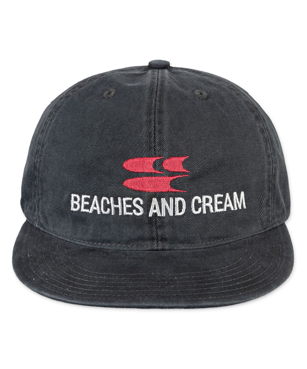 비치스앤크림(BEACHESANDCREAM) Wave Plat-Ball cap-charcoal
