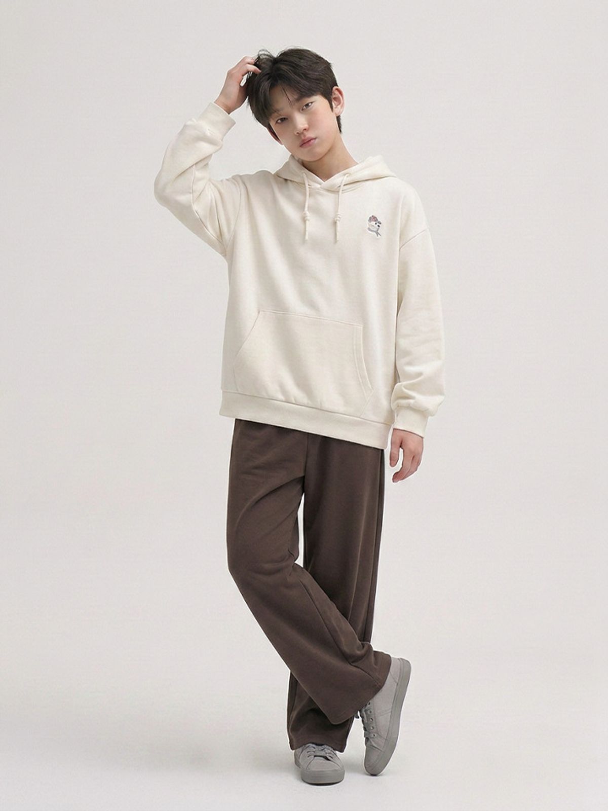 행텐 틴즈(HANGTEN TEENS) 틴즈 스판 세미와이드 팬츠_185(14580-038-608-31)