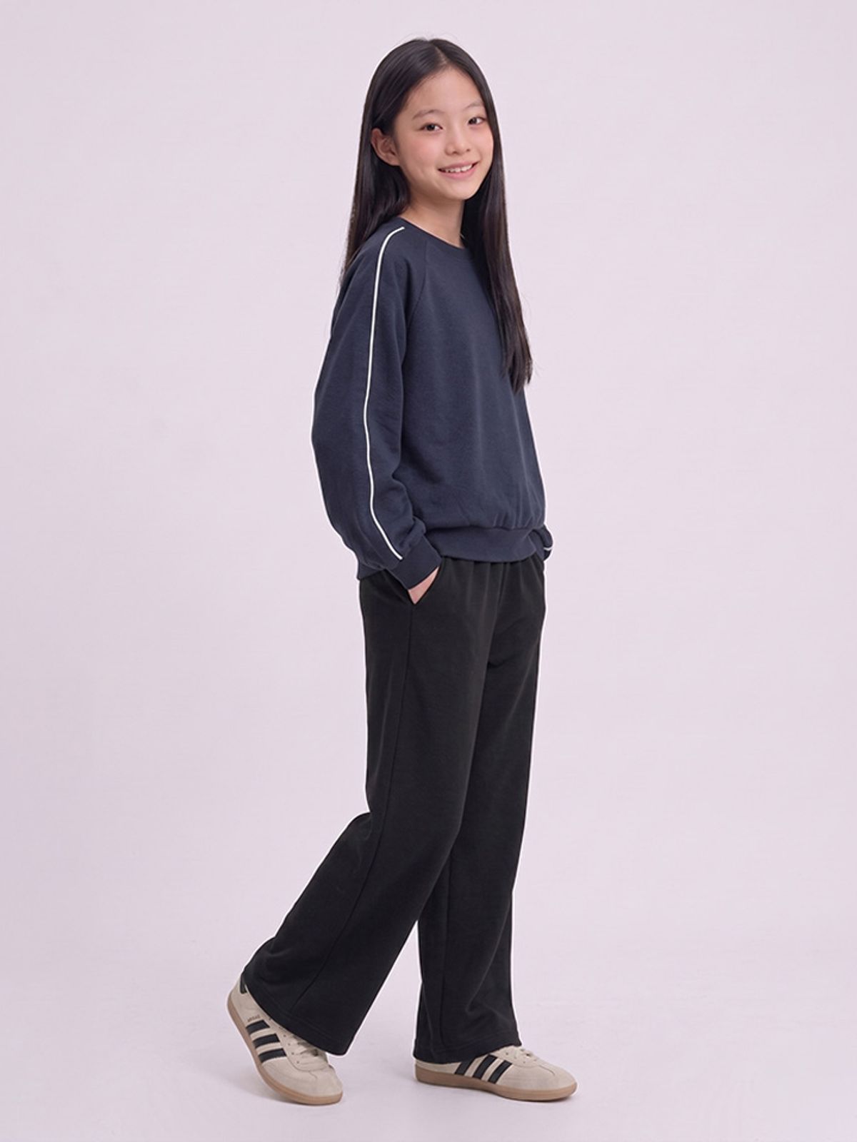 행텐 틴즈(HANGTEN TEENS) 틴즈 여아 밴딩 스트링 와이드팬츠_100(14580-138-602-09)