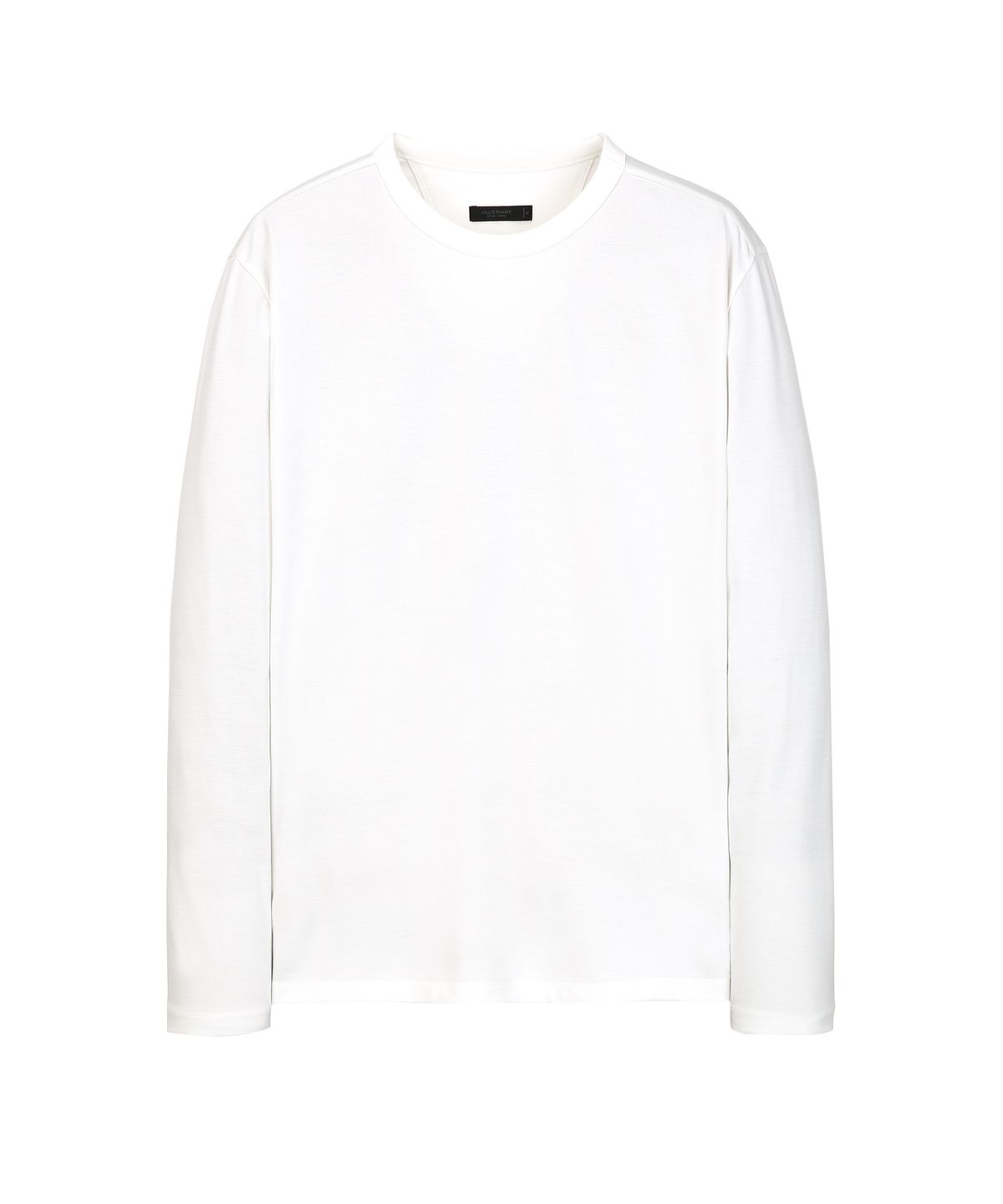 질스튜어트뉴욕 맨(JILLSTUART NEWYORK MEN) 리브드 베이직 라운드 티셔츠 - 오프화이트 (JNTS6C001WT)