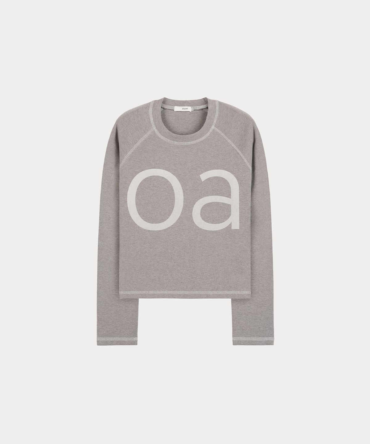 오우앗(OUAT) OA 래글런 롱 슬리브  티셔츠 (CASHMERE GREY)