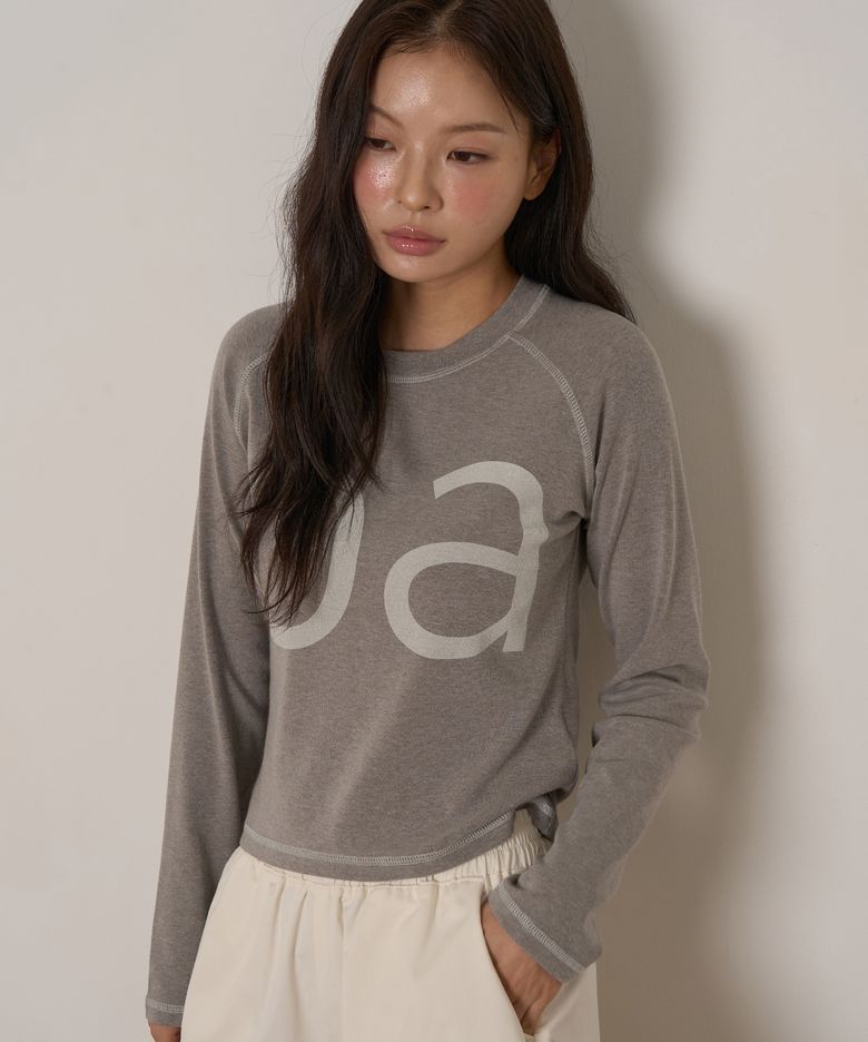 OA 래글런 롱 슬리브  티셔츠 (CASHMERE GREY)