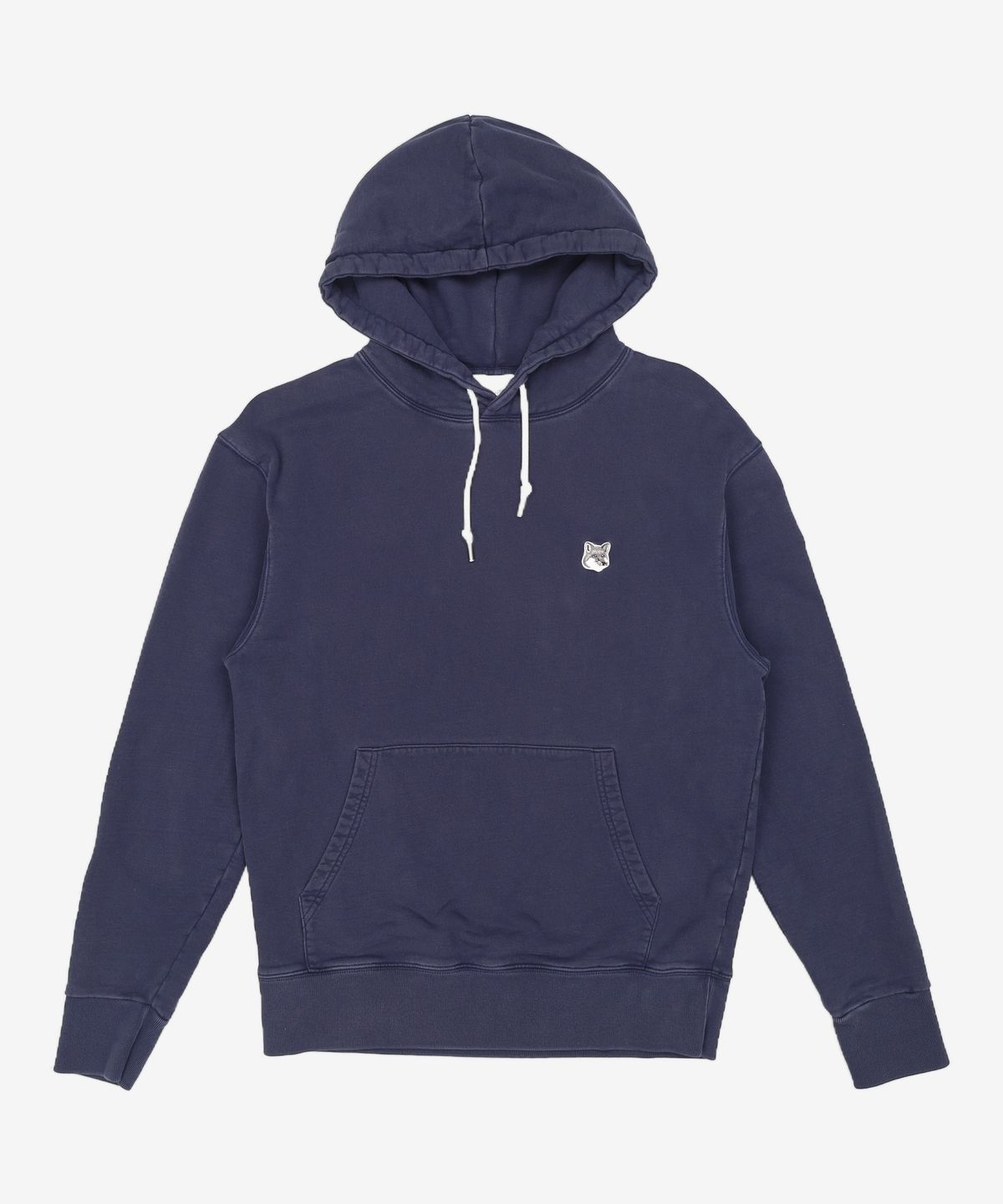 메종 키츠네(MAISON KITSUNE) 그레이 폭스헤드 후드 티셔츠 GU00335KM0002 P480 NAVY L