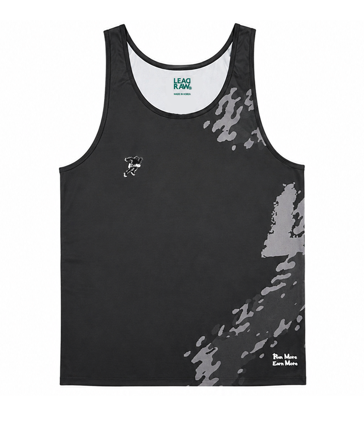 리드로(LEADRAW) RACE SINGLET DUST MAN  BLACK