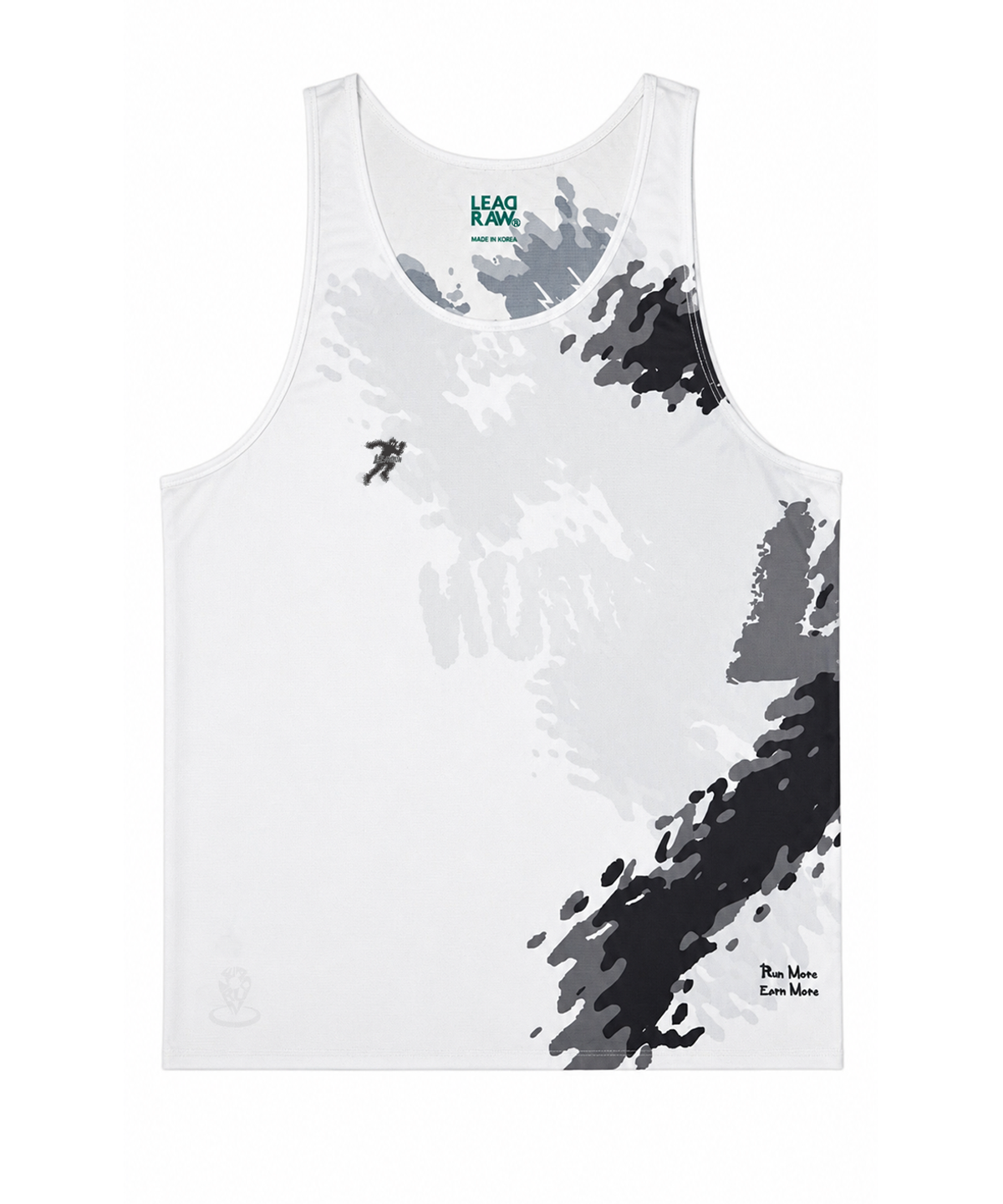 리드로(LEADRAW) RACE SINGLET DUST MAN WHITE