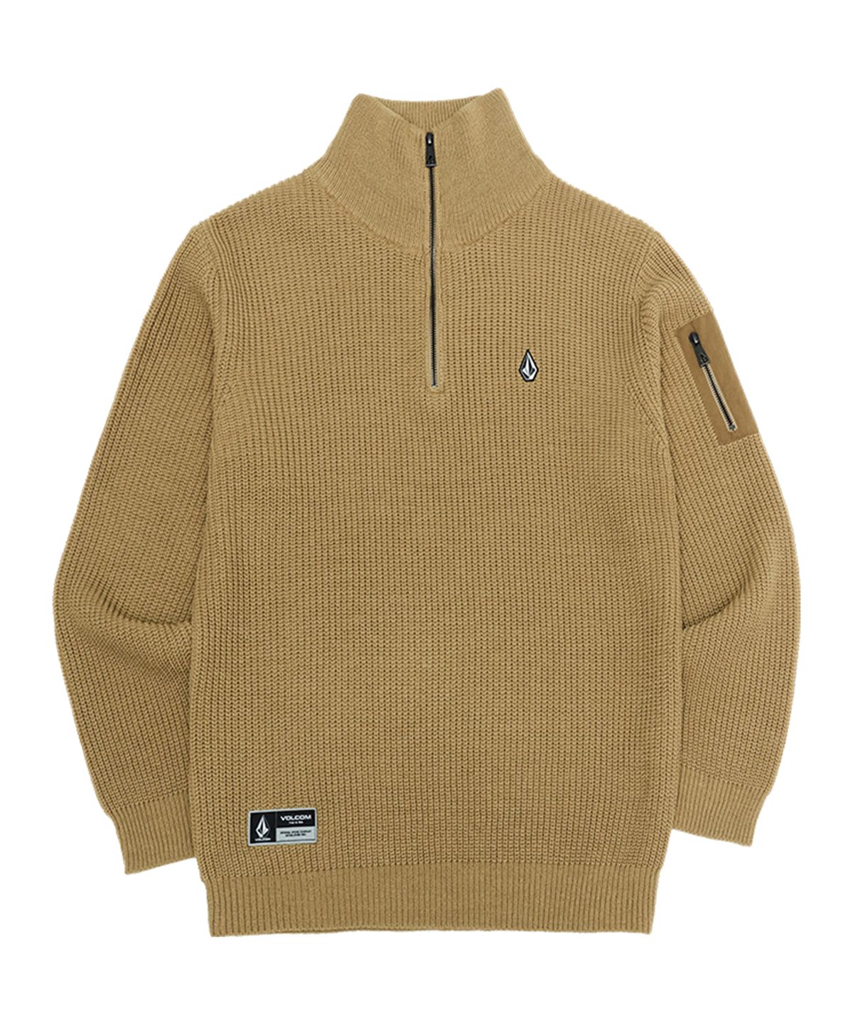 볼컴(VOLCOM) 브릭 라운지 니트 하프 집업(베이지)