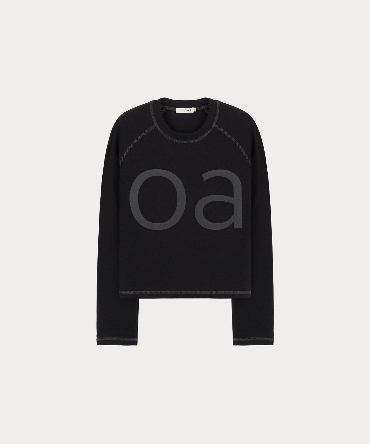오우앗(OUAT) OA 래글런 롱 슬리브  티셔츠 (EXTRA BLACK)