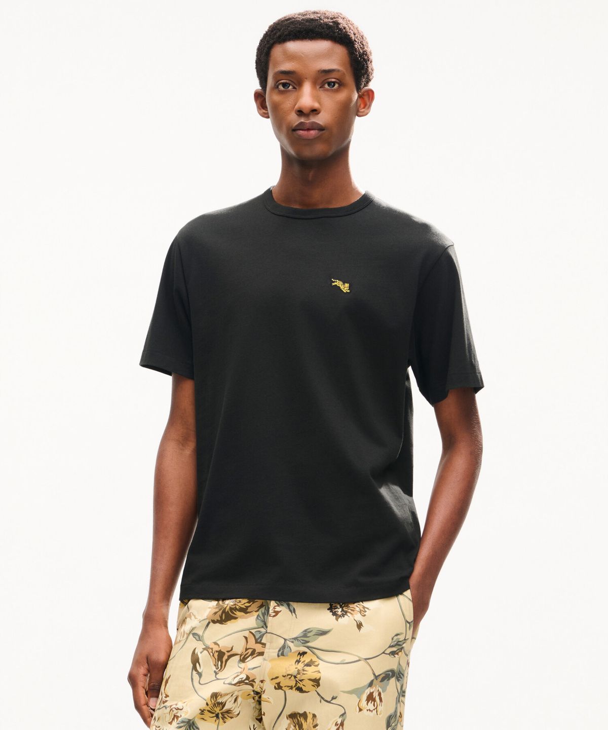 겐조(KENZO) 남성 점핑 타이거 클래식 티셔츠_K266AMT305BKX