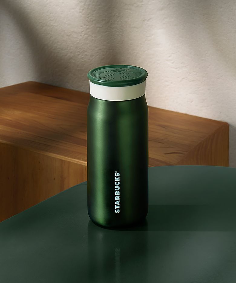 SS 시그니처 팬시 그린 텀블러 355ml +텀블러음료쿠폰(카톡발송)