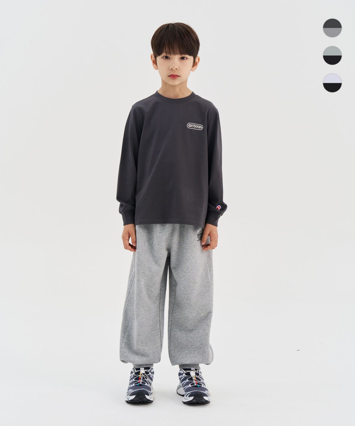 아웃도어 프로덕츠 키즈(OUTDOOR PRODUCTS KIDS) [세트상품]어드벤쳐 백그래픽 티셔츠+조거팬츠 (3color)