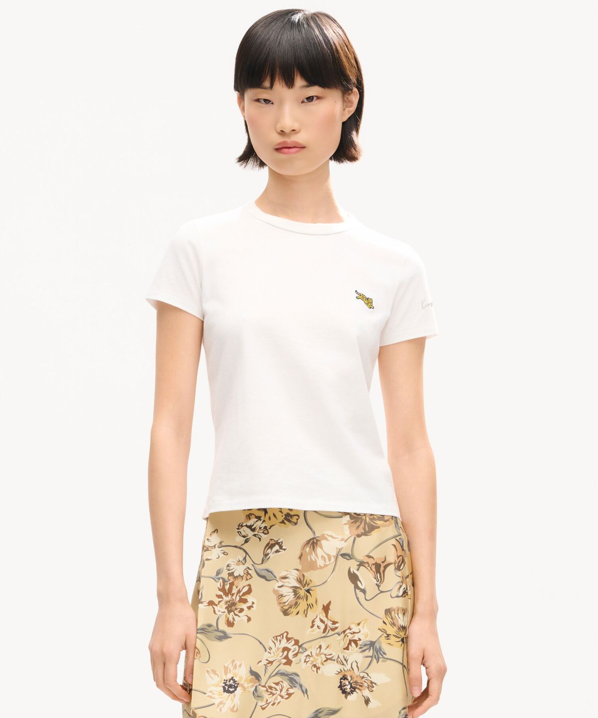 겐조(KENZO) 여성 점핑 타이거 클래식 티셔츠_K266AWT302WHX