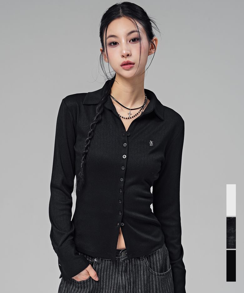 로헤 포그 카라 롱 슬리브_3COL