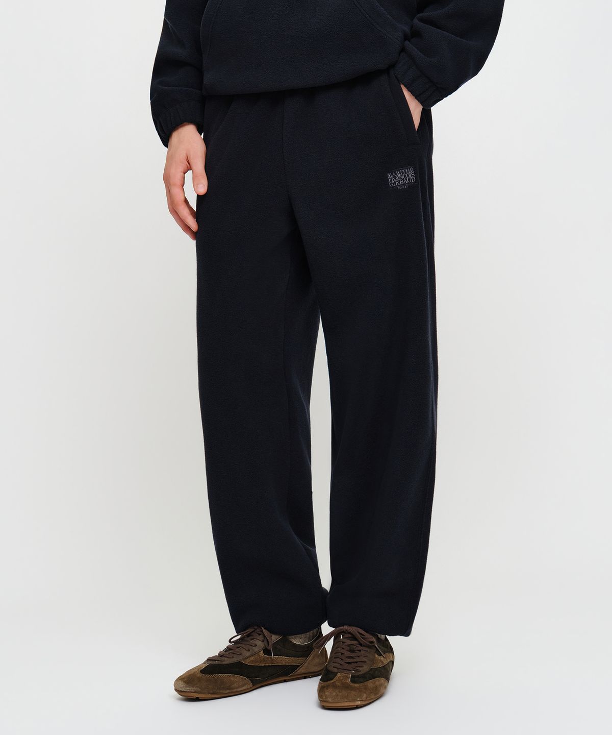 마리떼 프랑소와 저버(MARITHÉ + FRANҪOIS GIRBAUD) CLASSIC LOGO FLEECE JOGGERS dark navy