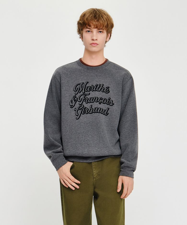 DRAWING LOGO SAKARIBA SWEATSHIRT heatehr charcoal
