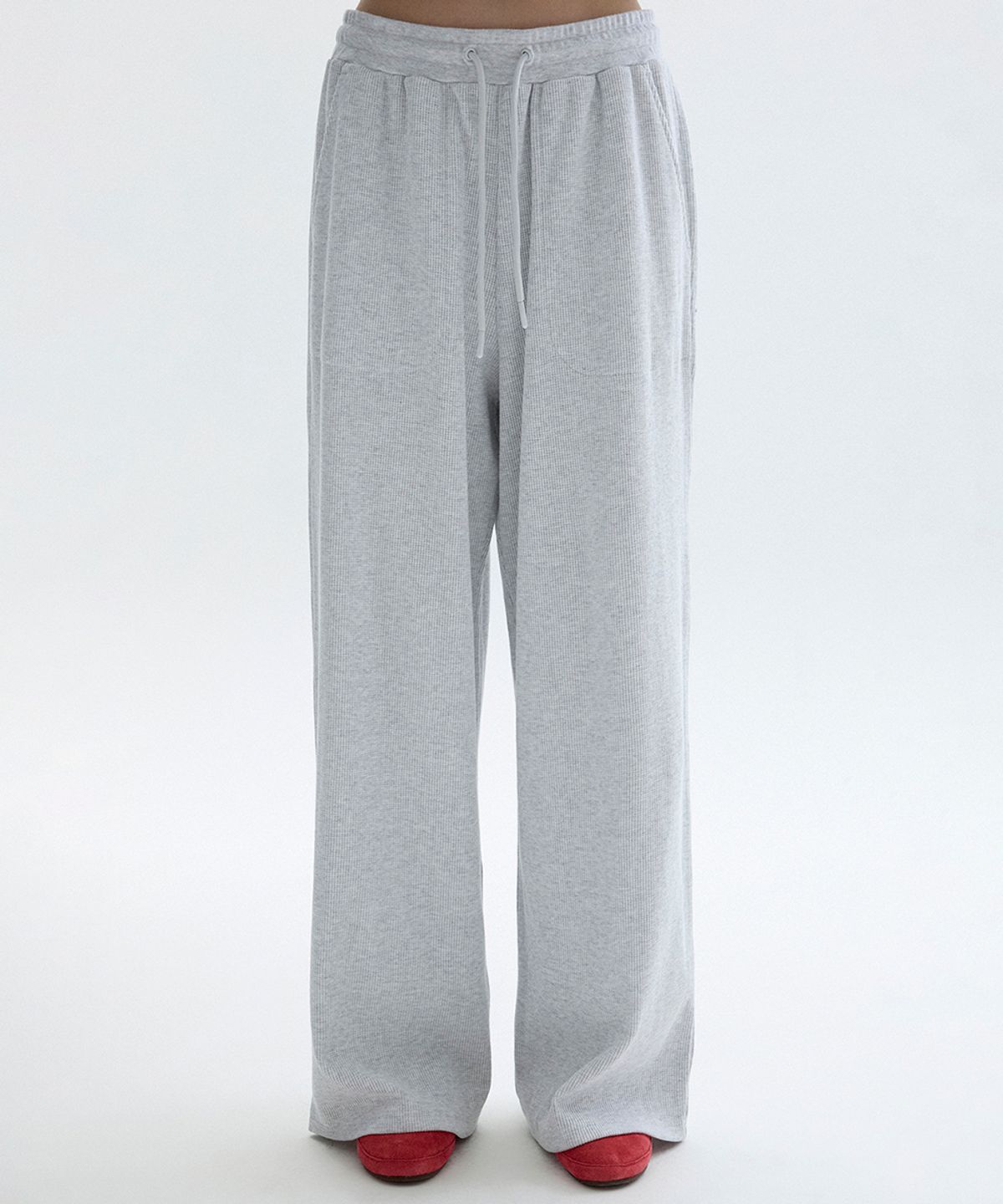 클로브(CLOVE) [26FW clove] Waffle Banding Pants (Light Grey)