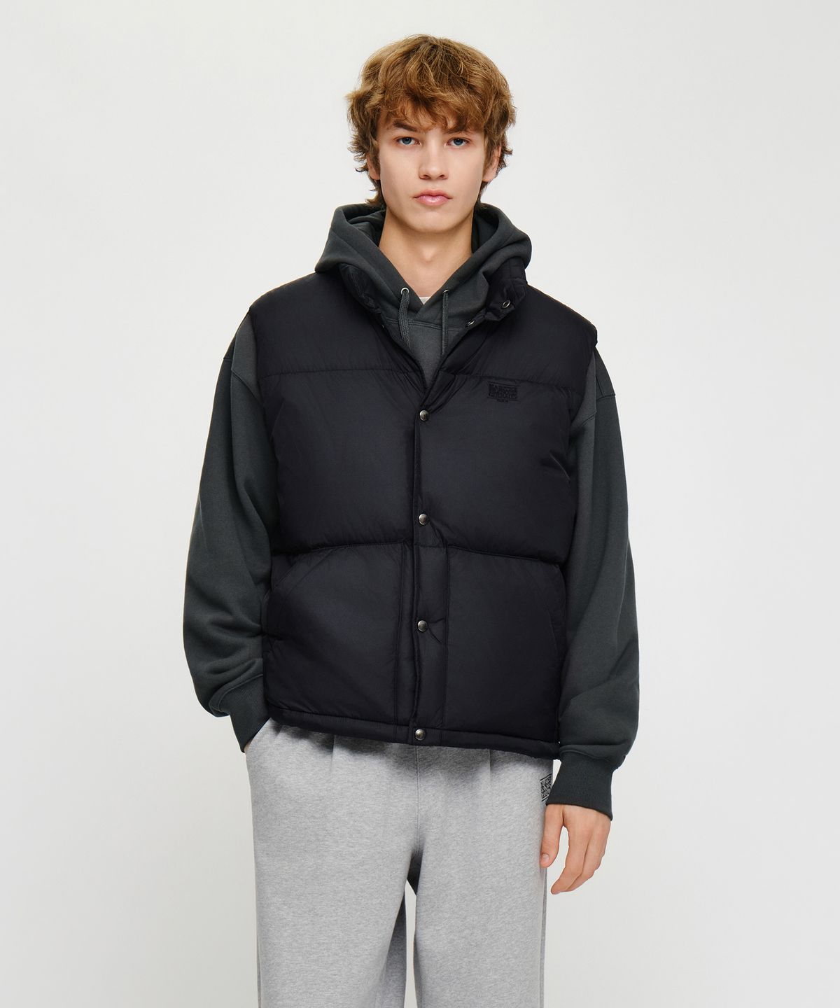 마리떼 프랑소와 저버(MARITHÉ + FRANҪOIS GIRBAUD) HIGH NECK DOWN VEST black