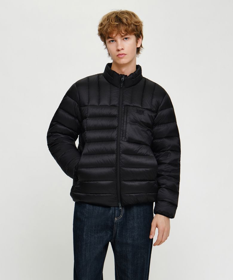 HIGH NECK LIGHTWEIGHT DOWN JACKET black