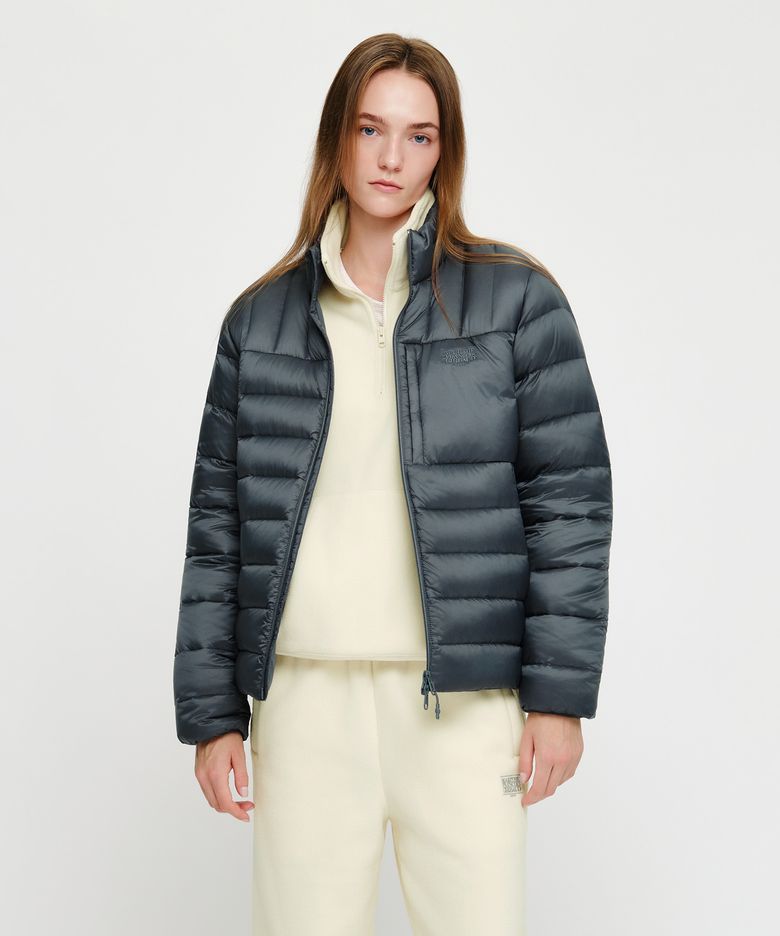 HIGH NECK LIGHTWEIGHT DOWN JACKET cool gray