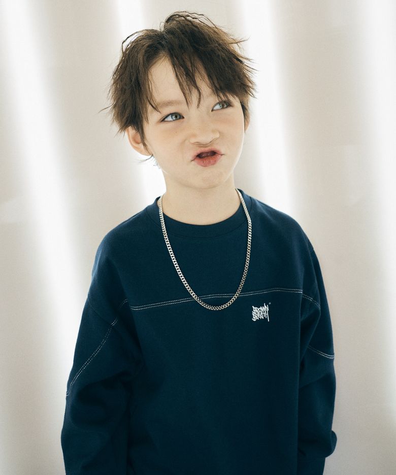 KIDS 20TH ANNIV TAG LONGSLEEVE - NAVY