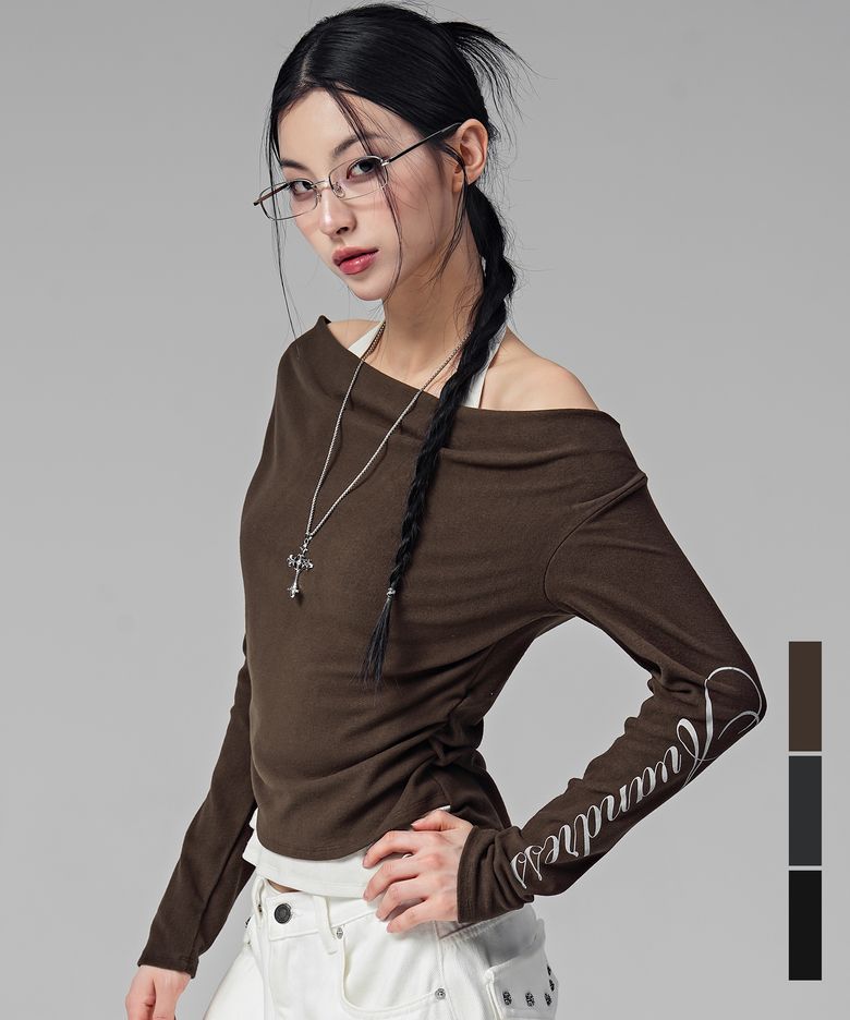 렌디 홀터 레이어드 드레이프 티_3COL