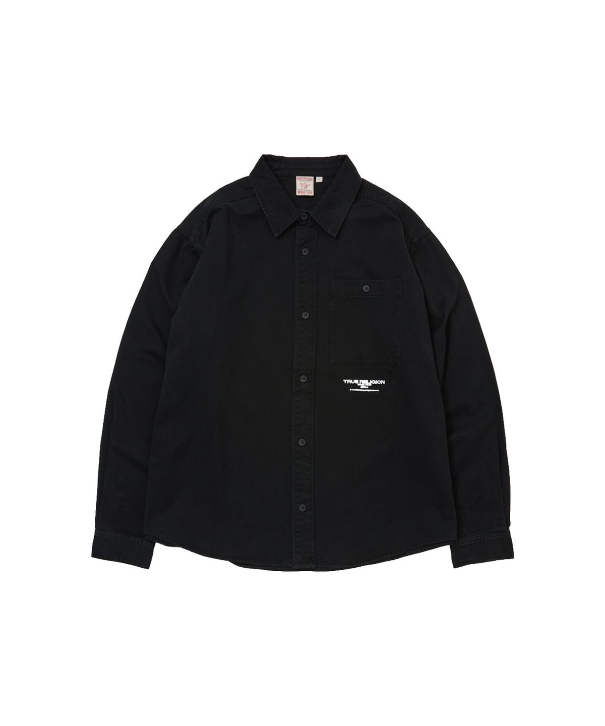 트루릴리젼(TRUERELIGION) Single Pocket Shirt (Solid) - BLACK