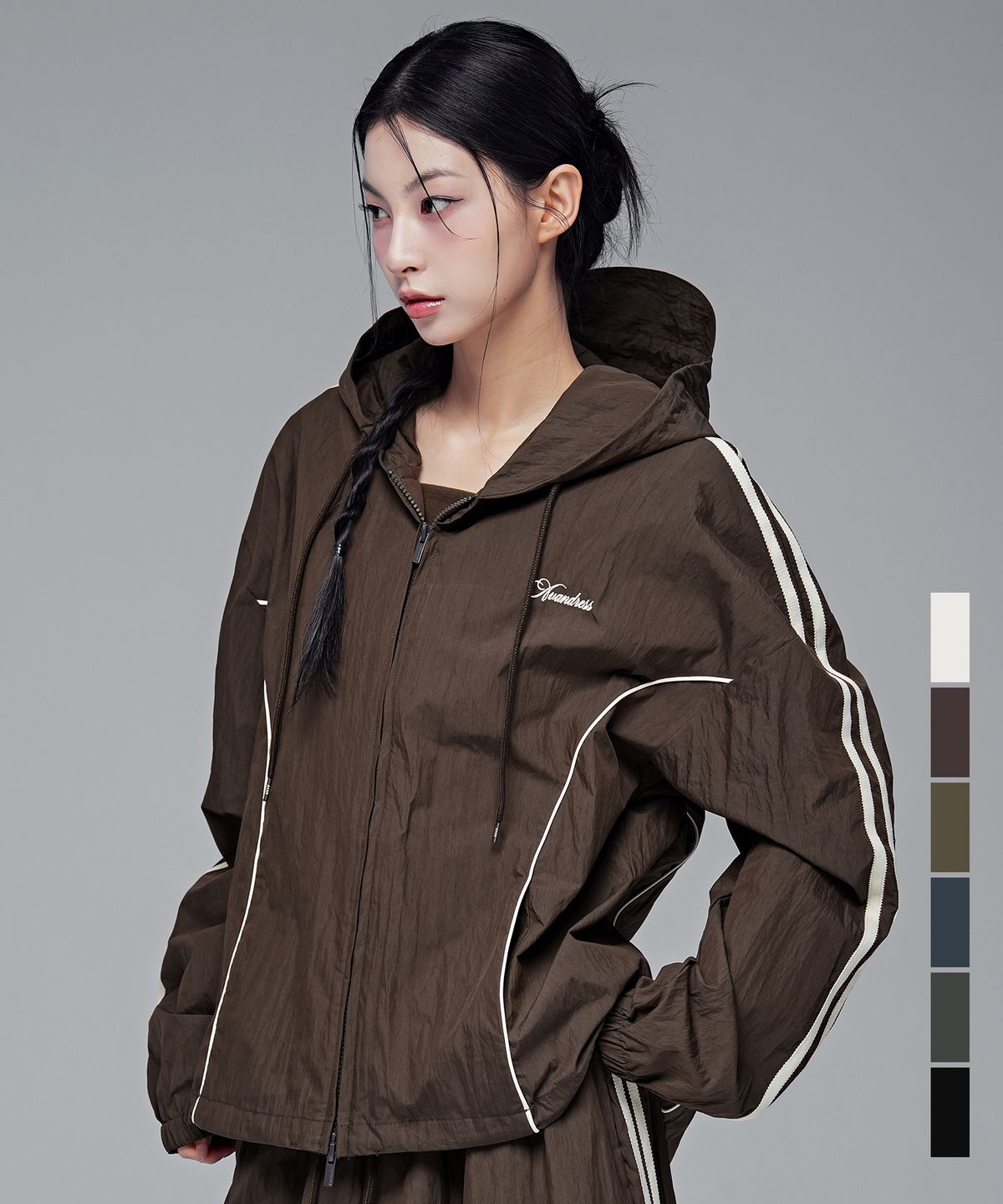 어반드레스(AVANDRESS) 노아 CN 트랙 후디 집업_6COL