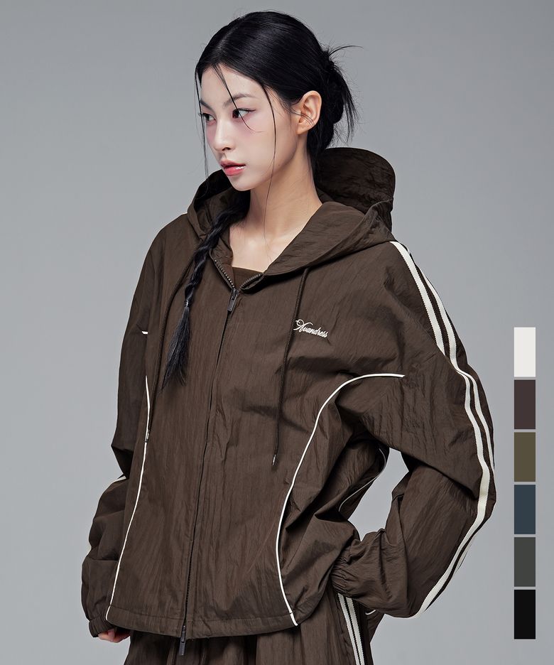 노아 CN 트랙 후디 집업_6COL