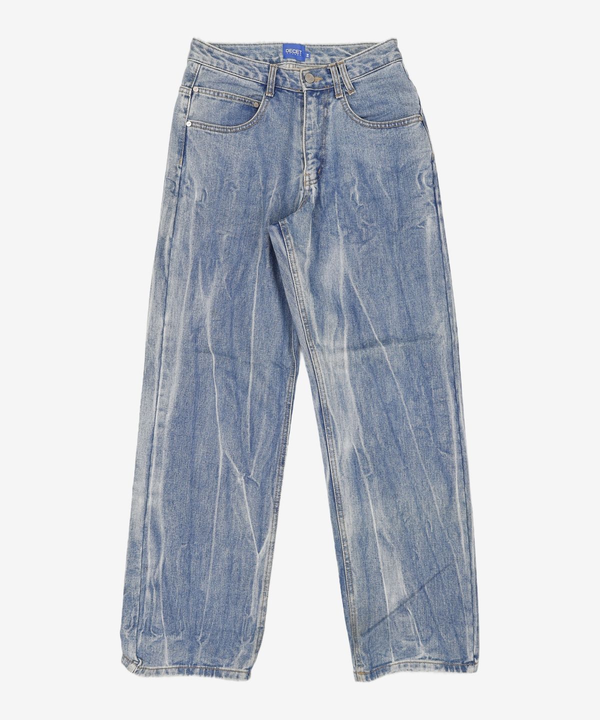 데케트(DECET) Mid Rise Wide Jeans DCPT027BlueCenter 26