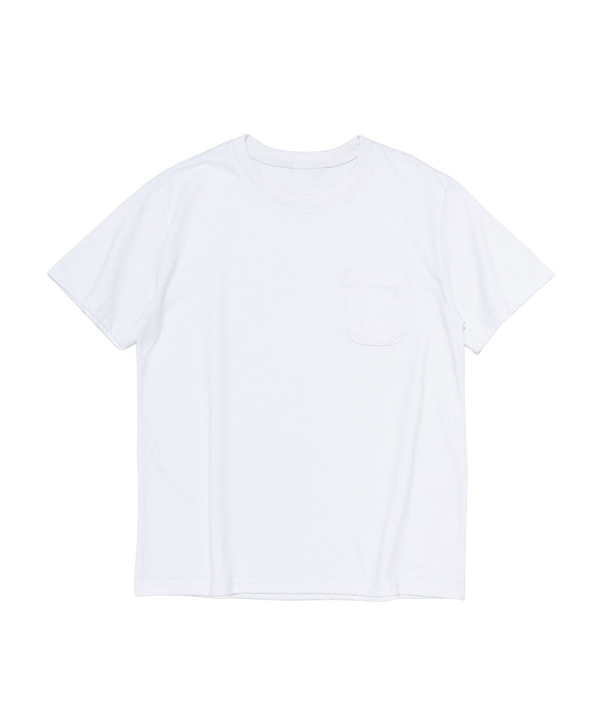 블랭키트(BLANKIT) 소프트 포켓 라운드 크루넥 반팔티셔츠 (화이트)