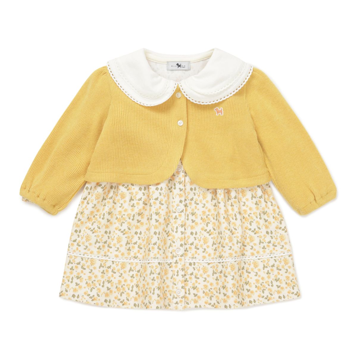 블루독 베이비(BLUEDOGBABY) 로엘플라워 드레스 SET (46A13-400-02)
