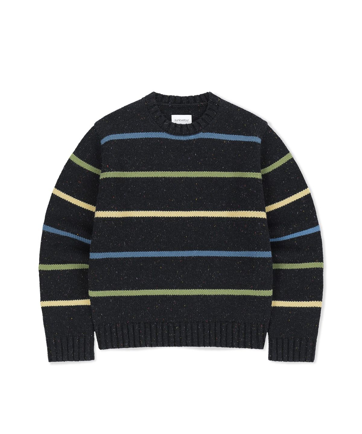 썬러브투어(SUNLOVETOUR) Stripe Crewneck Knit Charcoal