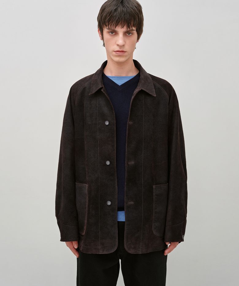 스웨이드 초어 자켓 BROWN