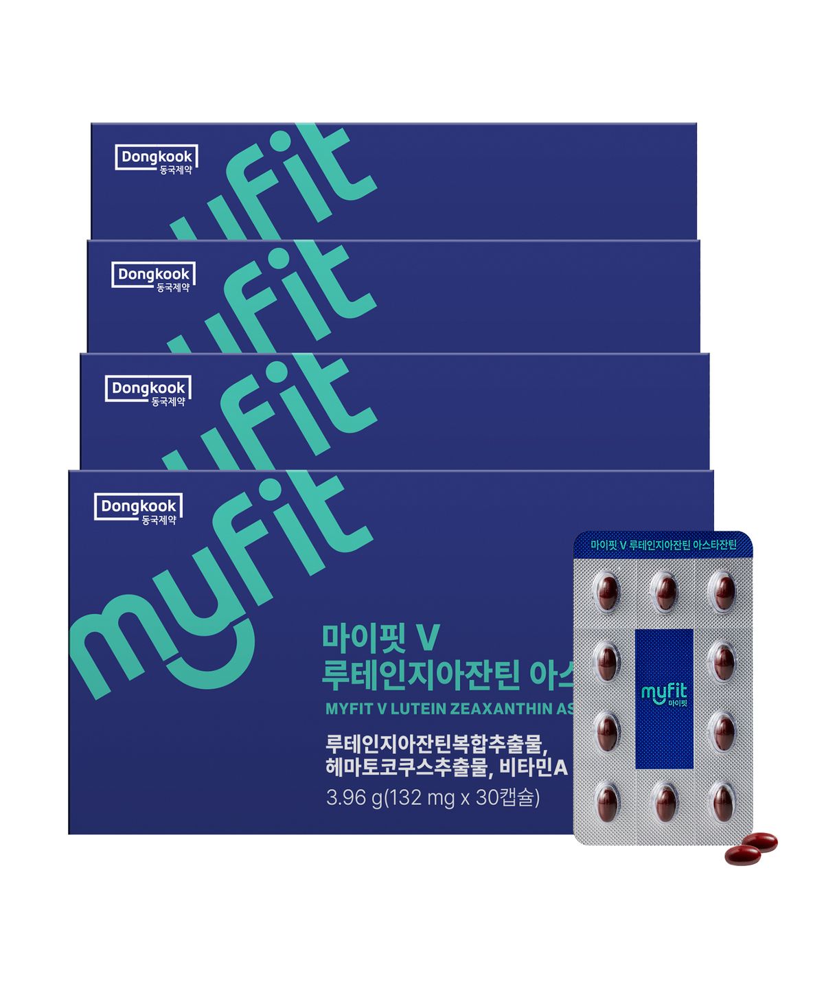 마이핏(MYFIT) 동국제약 루테인지아잔틴 아스타잔틴 30캡슐 4박스