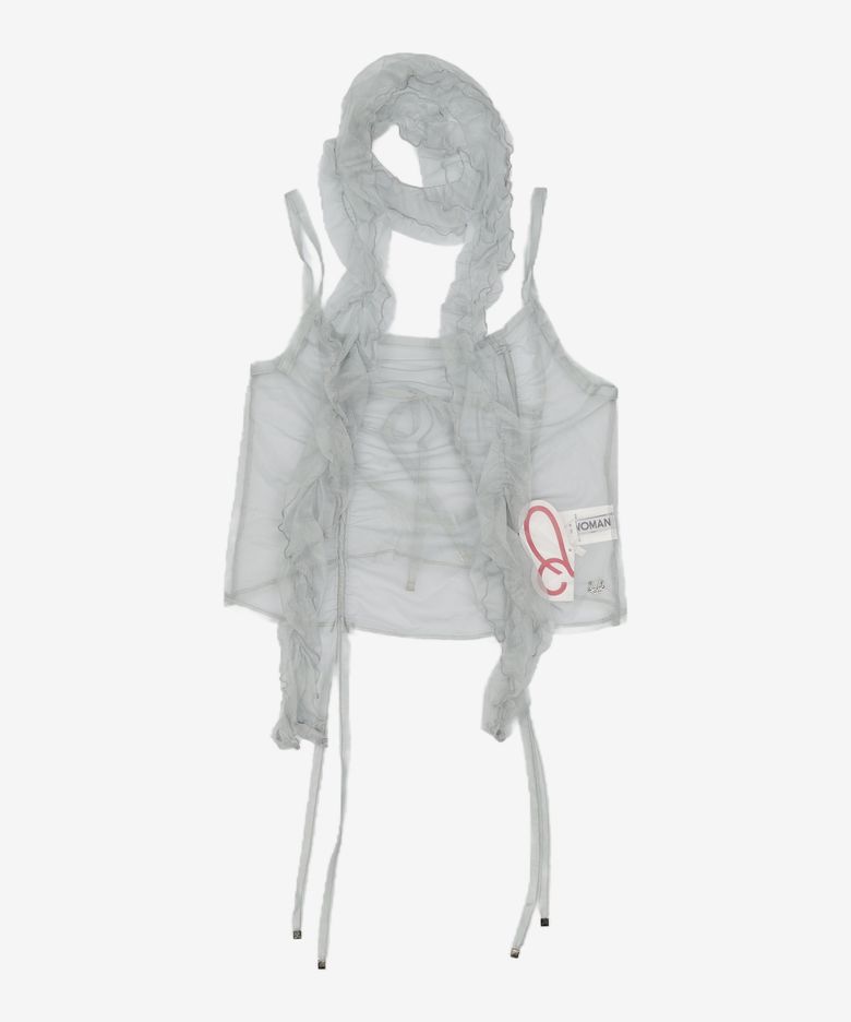 [MMW] LAYERED VEST (CHARCOAL) FREE