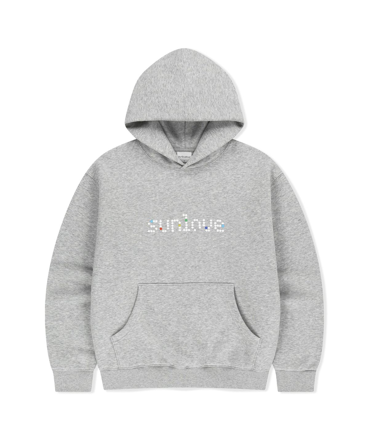 썬러브투어(SUNLOVETOUR) Dots Brushed Hoodie Heather Grey