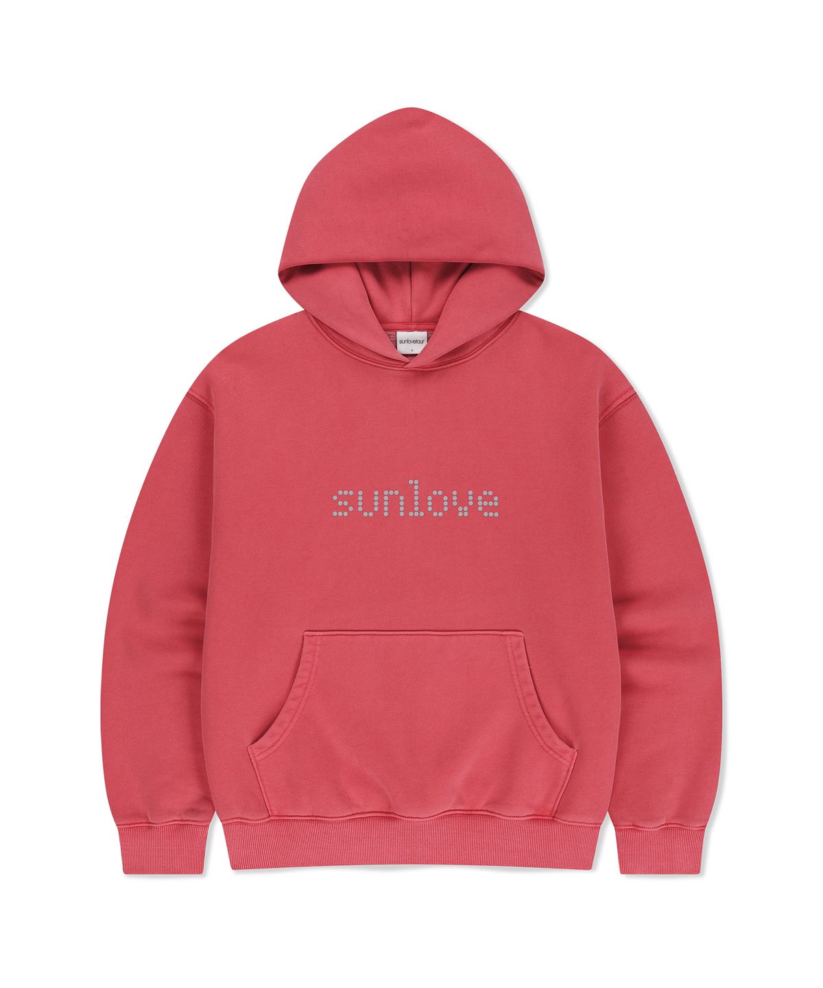 썬러브투어(SUNLOVETOUR) Dots Brushed Hoodie Pink