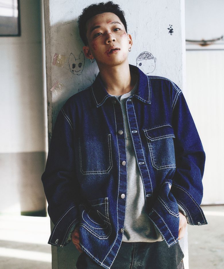 Big T Denim Work Jacket - WASHED INDIGO