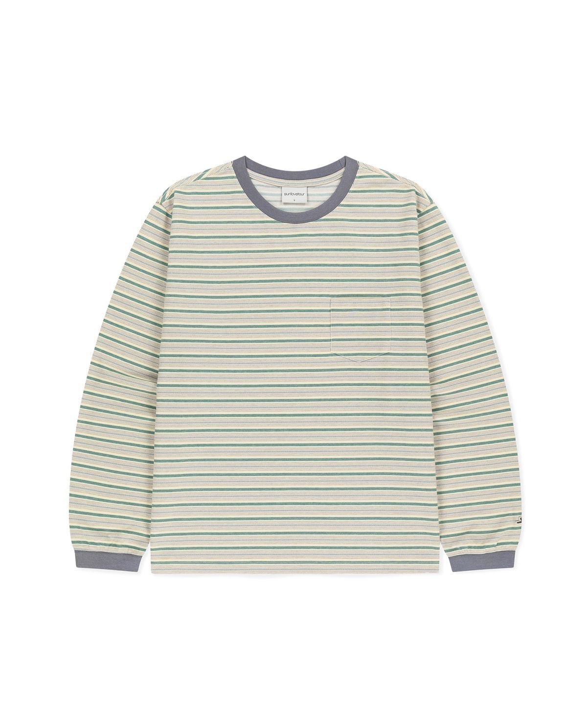 썬러브투어(SUNLOVETOUR) Dash Stripe LS Tee Light Yellow