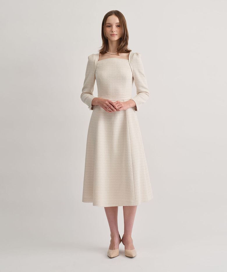 MAYU SQUARE DRESS_CREAM