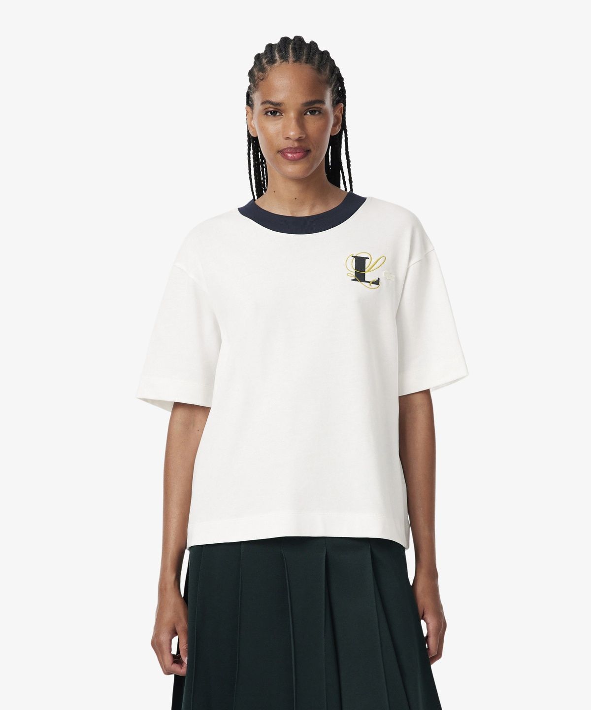 라코스테(LACOSTE) 여성 L로고 반팔 티셔츠 TF8352-56N 70V