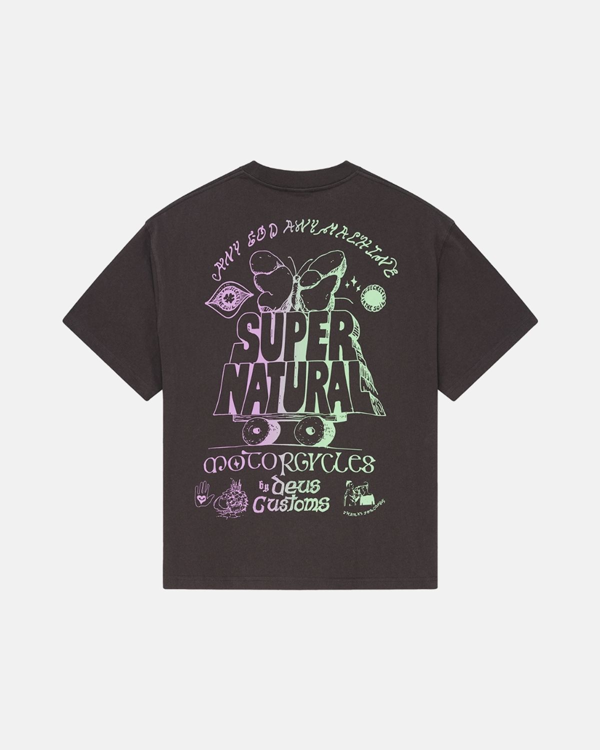 데우스 엑스 마키나(DEUS EX MACHINA) Temple Torque Os Tee_Charcoal